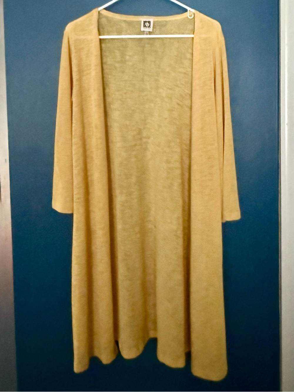 Anne Klein Women’s Size M Open-Front Long Lightweight Cardigan NWOT